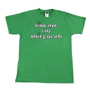 Dropkick Murphys Kiss Me I'm Sh*tfaced St Patricks T-Shirt Sz Medium Made in USA